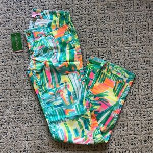 NWT Lilly Pulitzer Pants in Neon Sailing